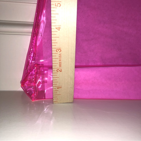 Lilly Pulitzer Pink Plastic Pouch New - Picture 8 of 9